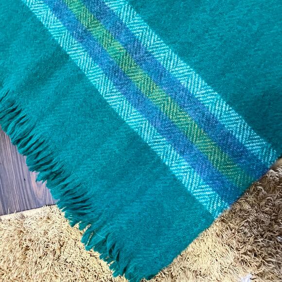 VTG Avoca Handweavers 100% Wool Made In Ireland Throw 50 x 34 - Picture 2 of 6